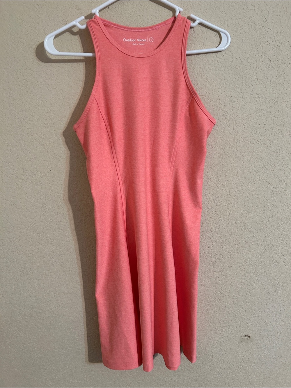 Outdoor Voices Coral-Blend Tank Midi Dress Outdoors Summer Granola Girl Hiking